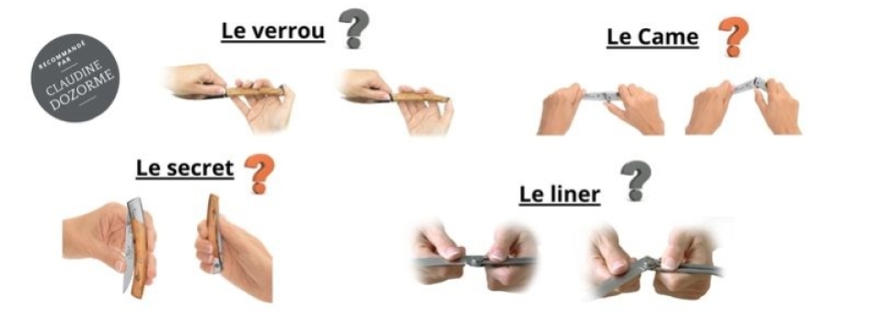 How to close a pocket folding knife ?